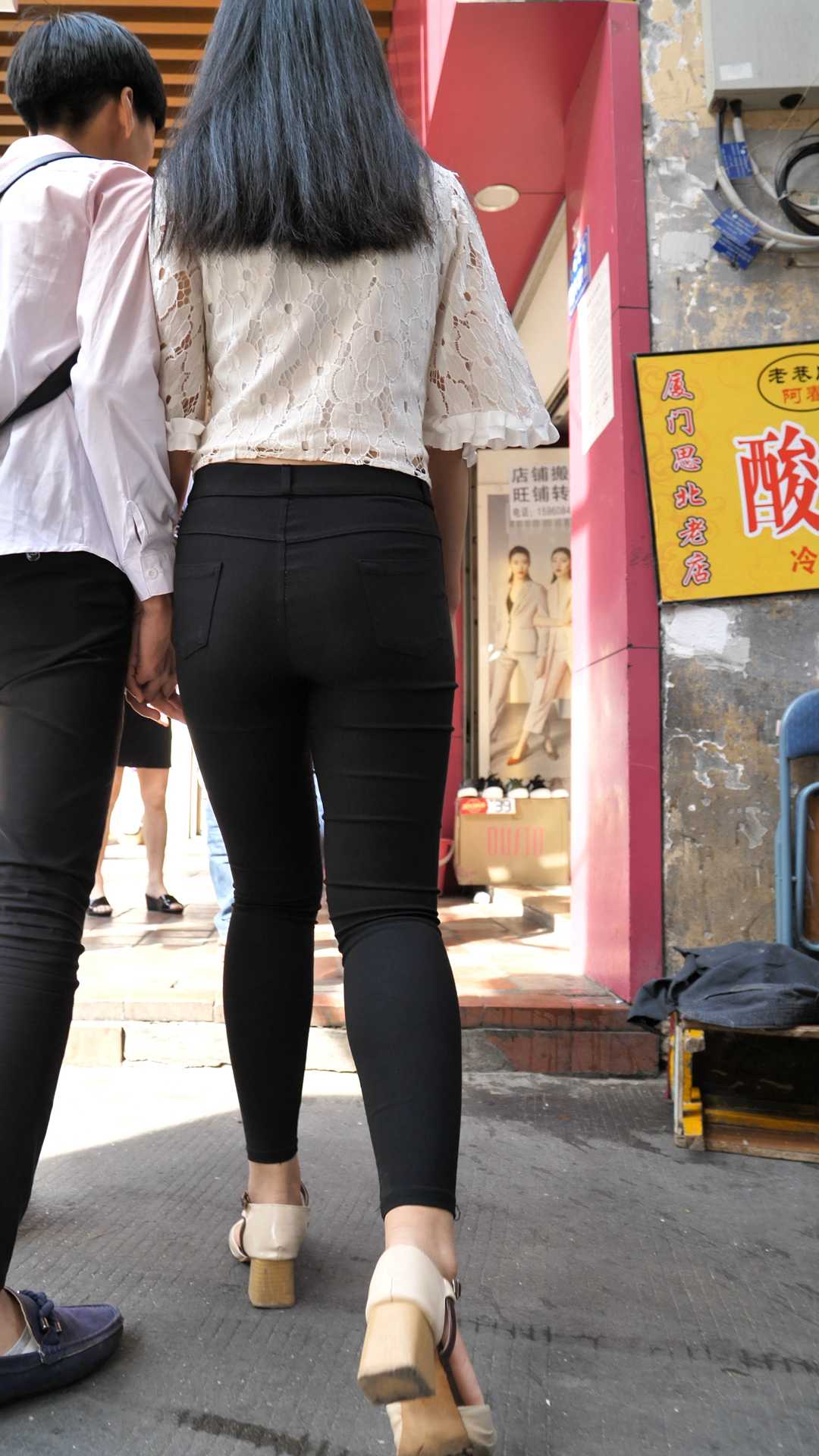 （图）细腰打底裤大肥臀大学妹