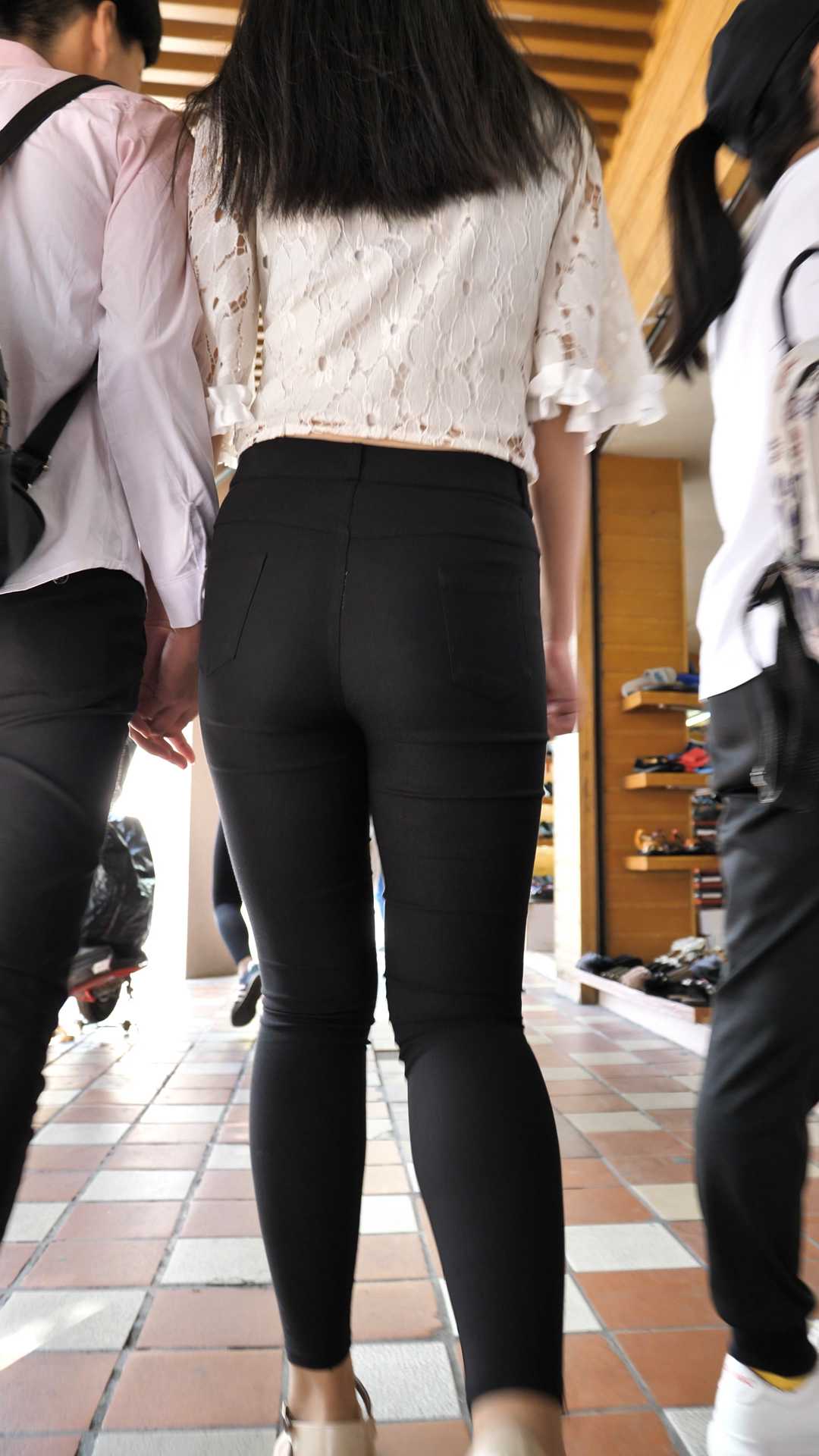 （图）细腰打底裤大肥臀大学妹