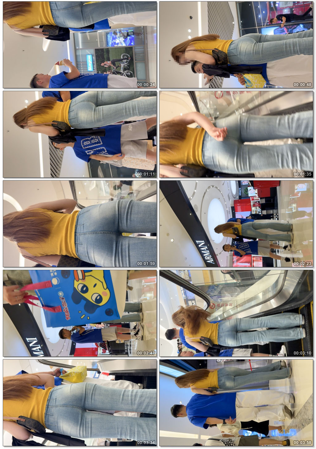 牛仔裤紧绷勾勒臀腿(1.17G)