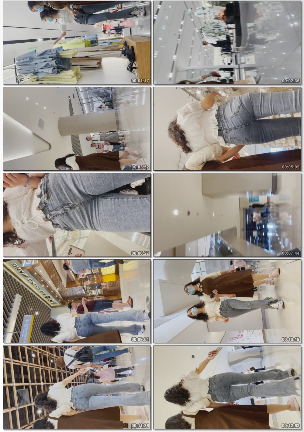 性感灰牛仔苹果臀金三角小姐姐