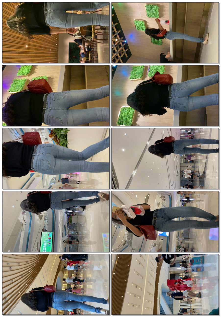 紧身牛仔裤单身女逛街第一季