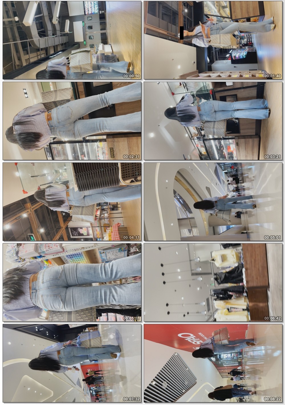 一个人穿着紧身牛仔裤逛街应该很无聊