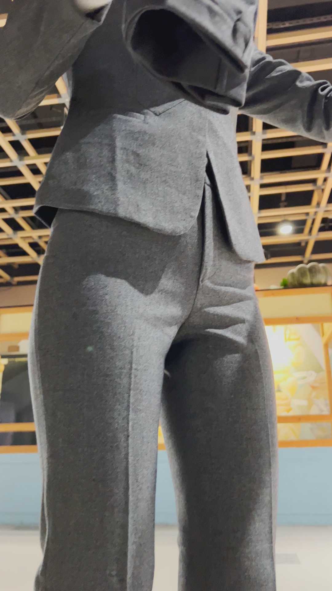 春节献礼小雨性感紧身西裤OL套装第一季