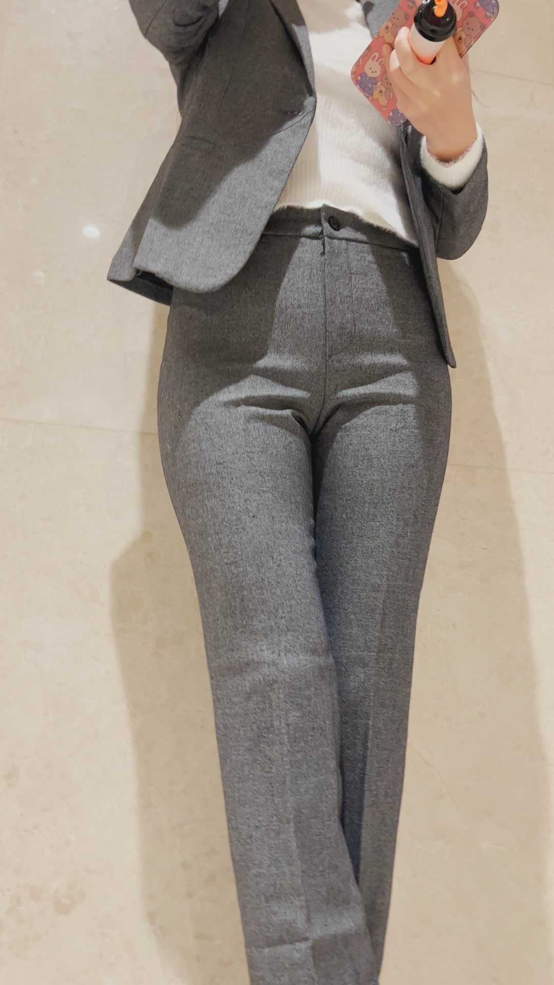 春节献礼小雨性感紧身西裤OL套装第二季