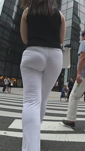 紧身白裤OL性感饱满性感[1.44G/MP4]