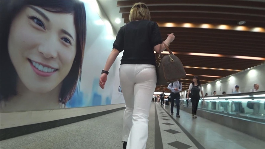 紧身白裤性感OL[1.33G/MP4]