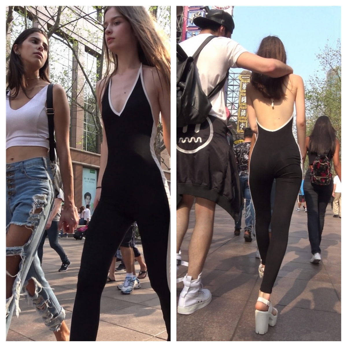 漂亮的国外连体衣小姐姐[1.08G/MP4]