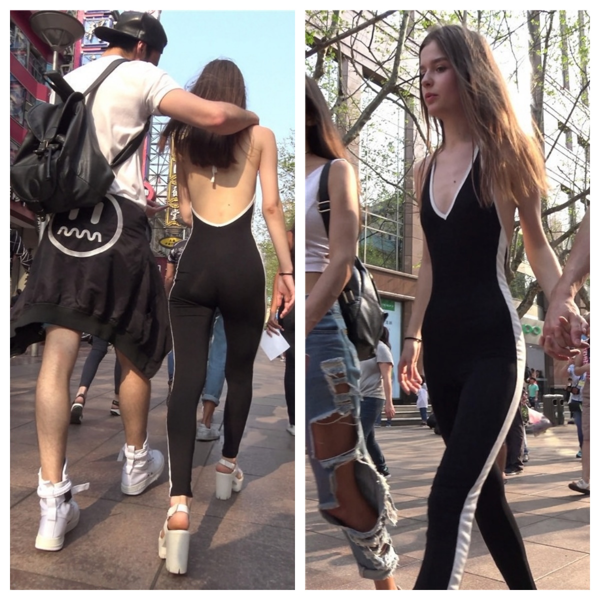 漂亮的国外连体衣小姐姐[1.08G/MP4]