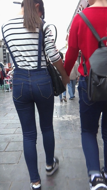 背带牛仔裤小学妹[718M/MTS]