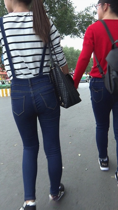 背带牛仔裤小学妹[718M/MTS]