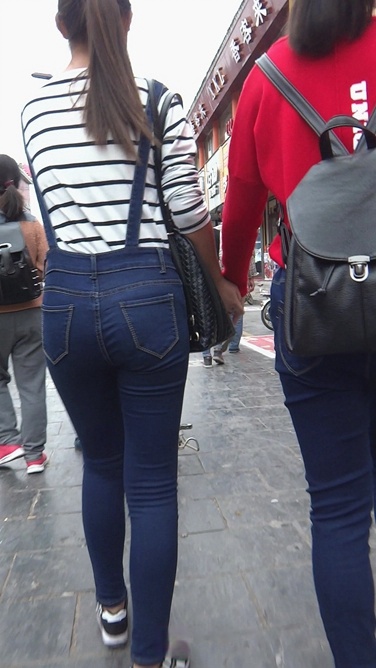 背带牛仔裤小学妹[718M/MTS]