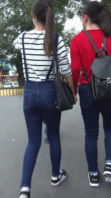 背带牛仔裤小学妹[718M/MTS]