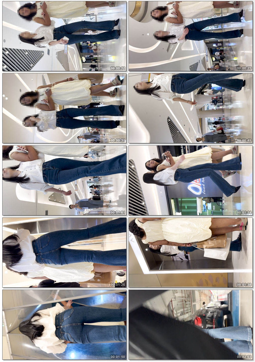 高腰包臀牛仔少妇