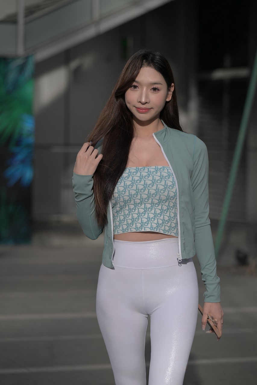 K-MJ3139瑜伽紧身白裤