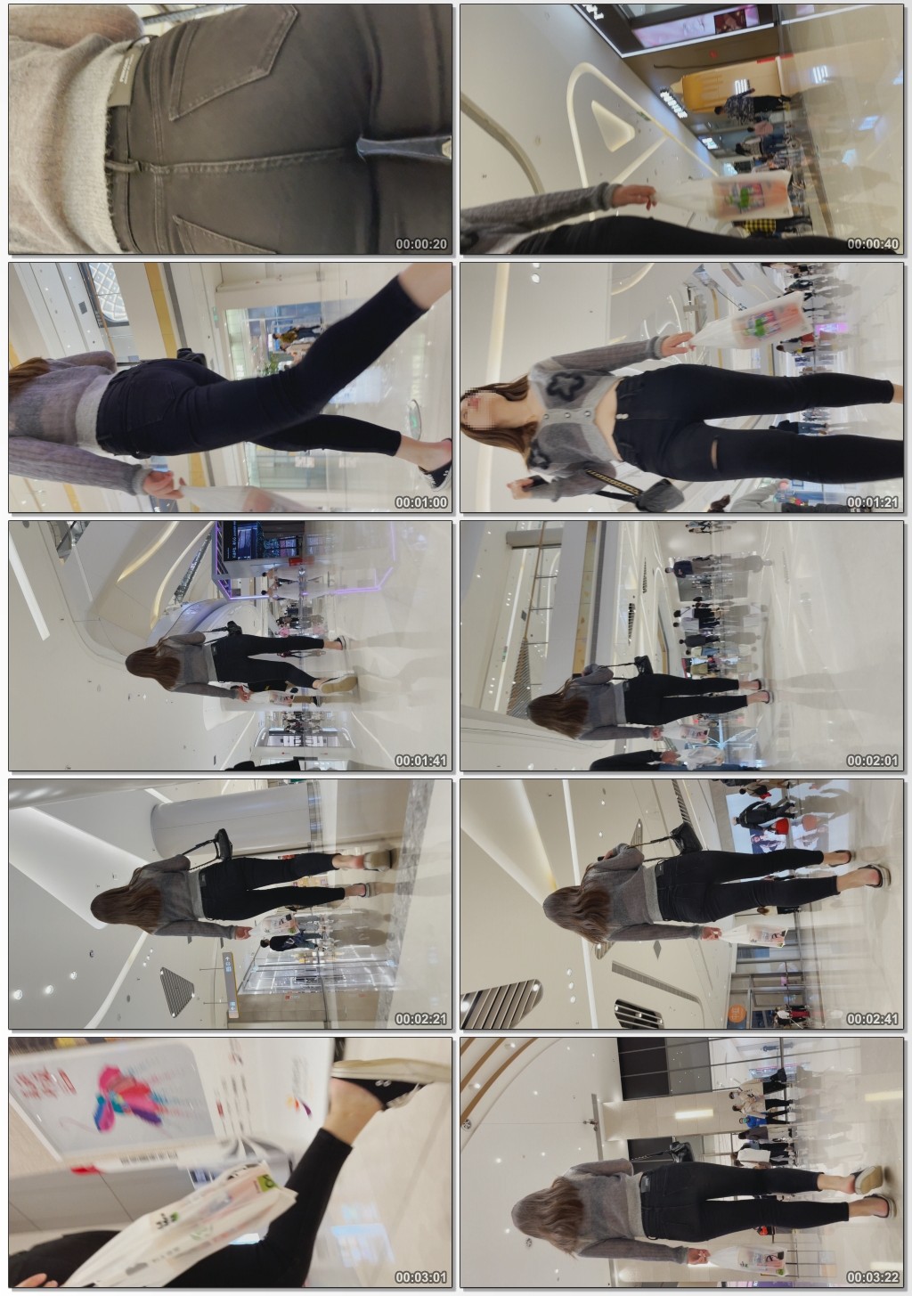 高挑包臀黑裤美女小姐姐