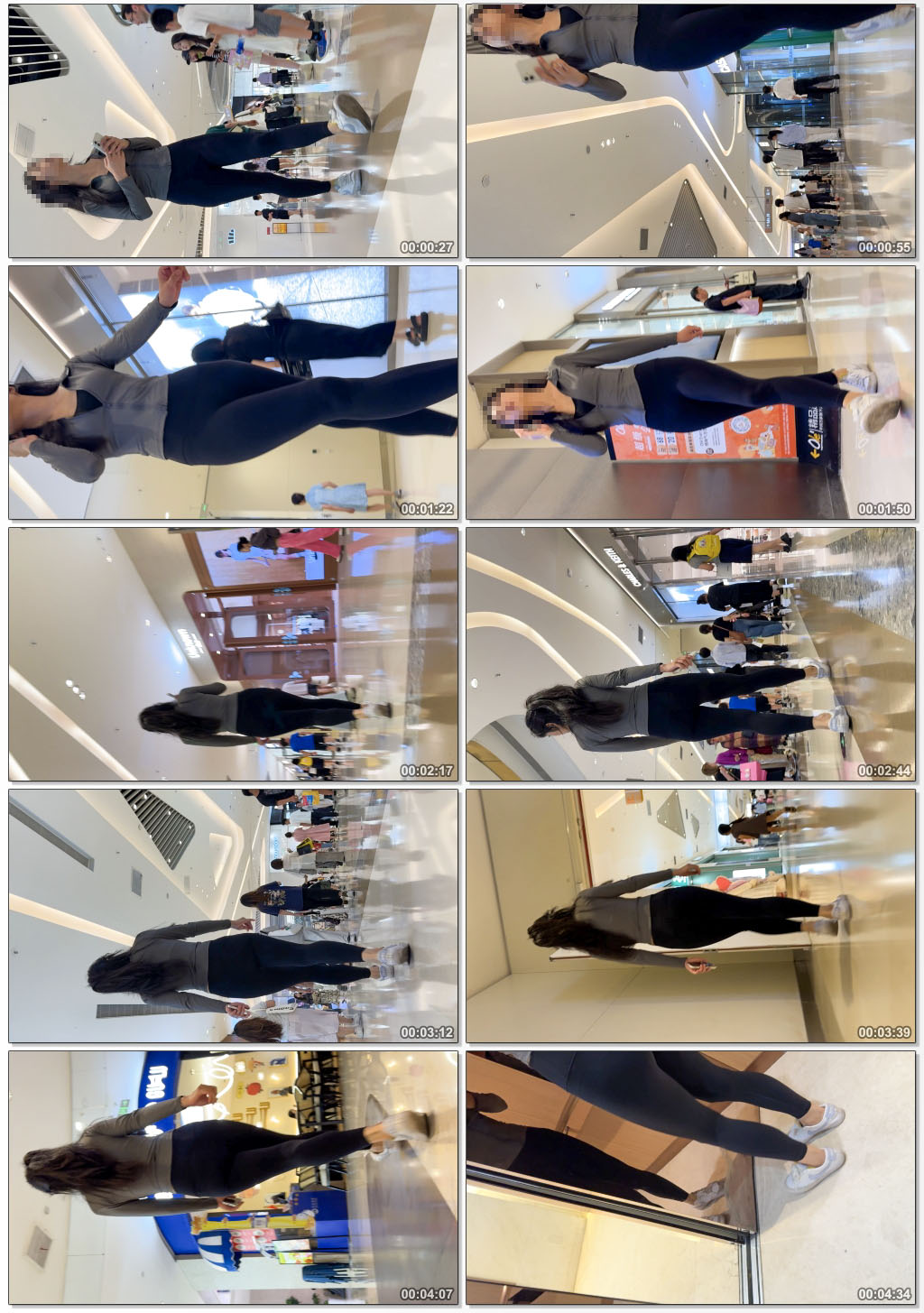 瑜伽裤紧勒三角，勾勒湿润饱满，后缝深不可测