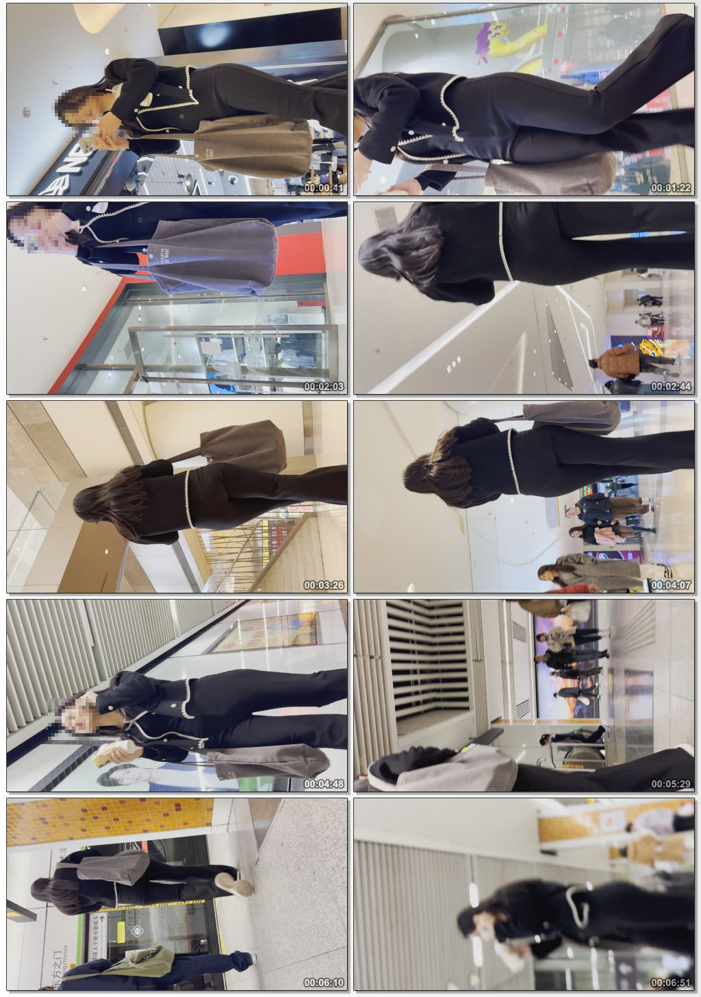 包臀黑瑜伽大宽臀美女小姐姐