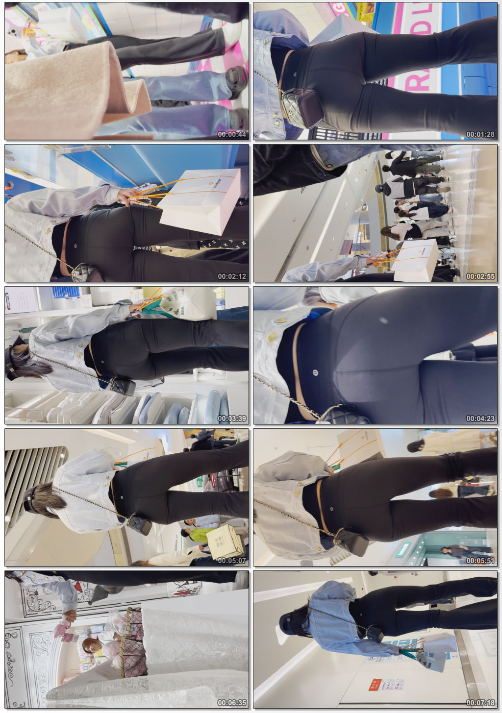 黑色瑜伽裤紧紧地包裹美臀