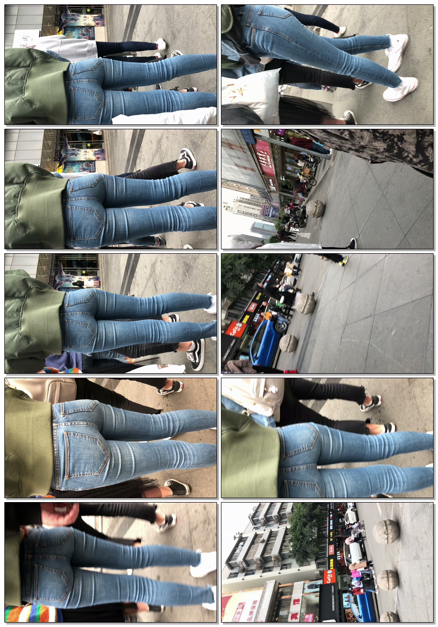 性感苹果臀蓝牛深沟小妹（88积分）