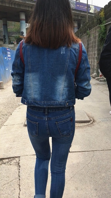 紧翘牛仔裤牛仔衣MM C053[318M]