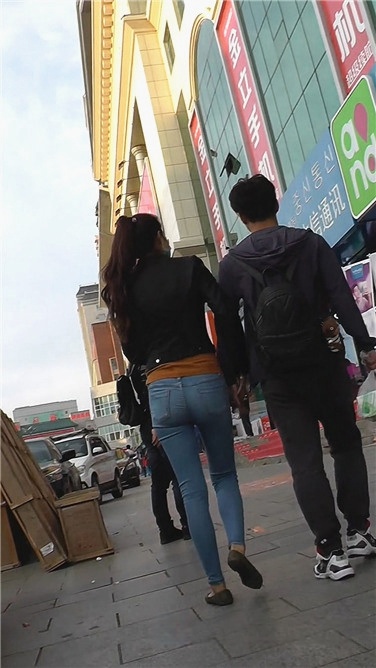 超级紧的苹果牛仔MM，男朋友有福了WD001[785M]