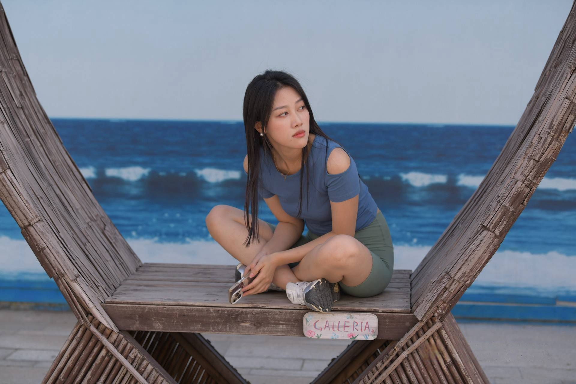 绿色瑜伽短裤美女[8.98G]