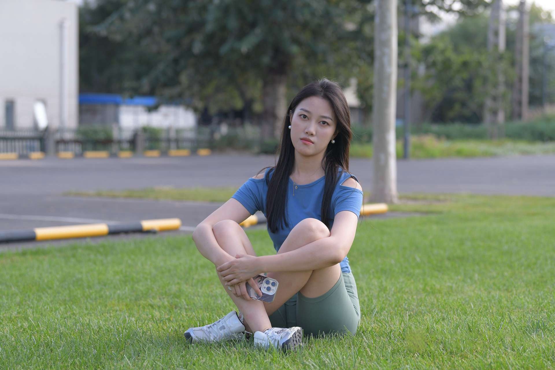 绿色瑜伽短裤美女[8.98G]