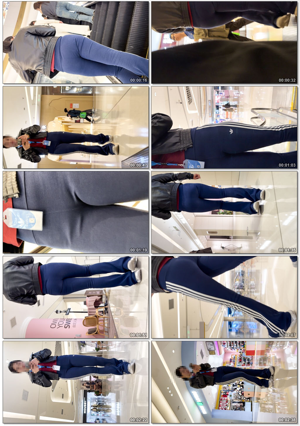 街拍Adidas紧身运动裤极品（积分99）