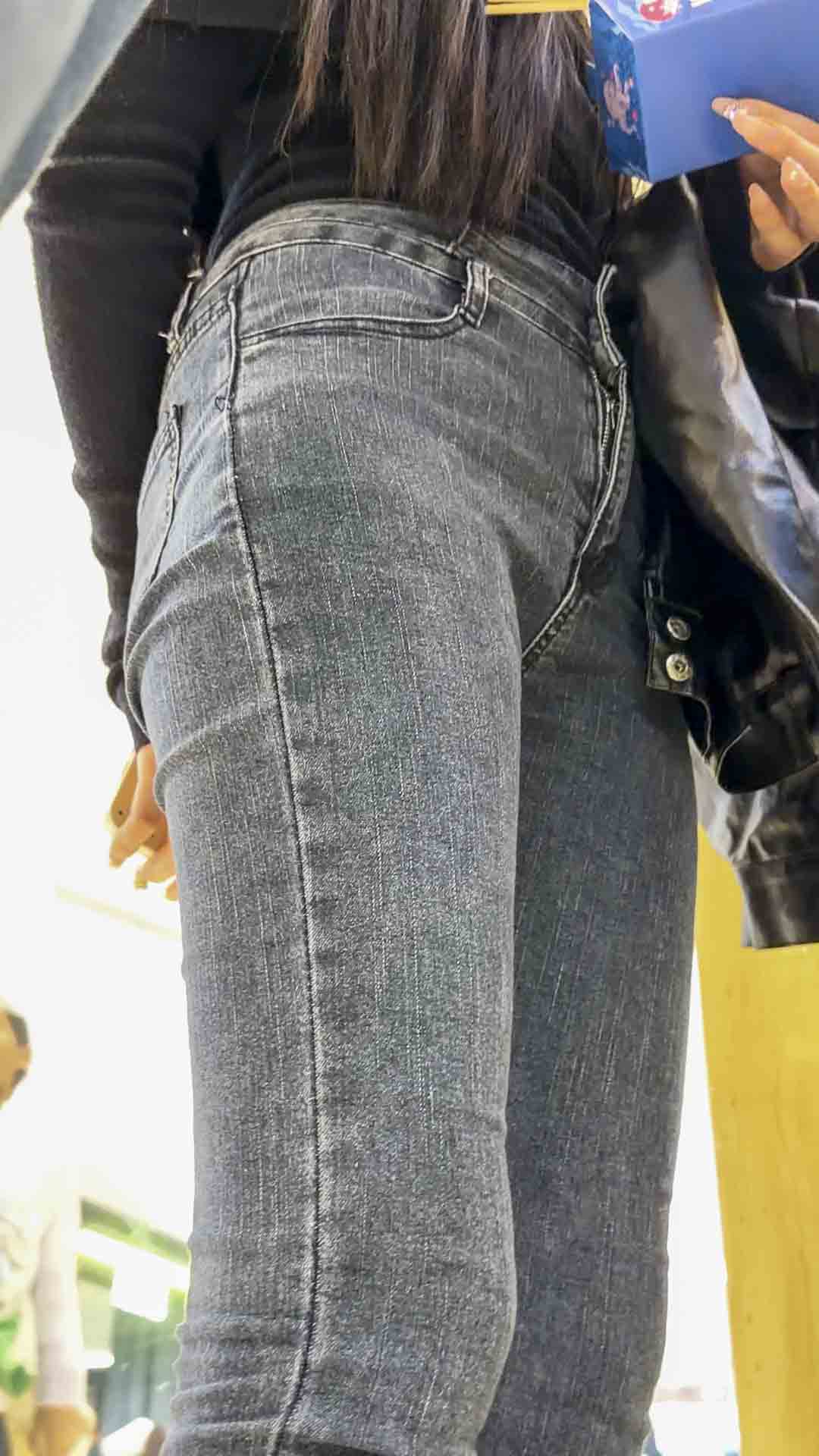 紧身牛仔裤极品后入型开发多