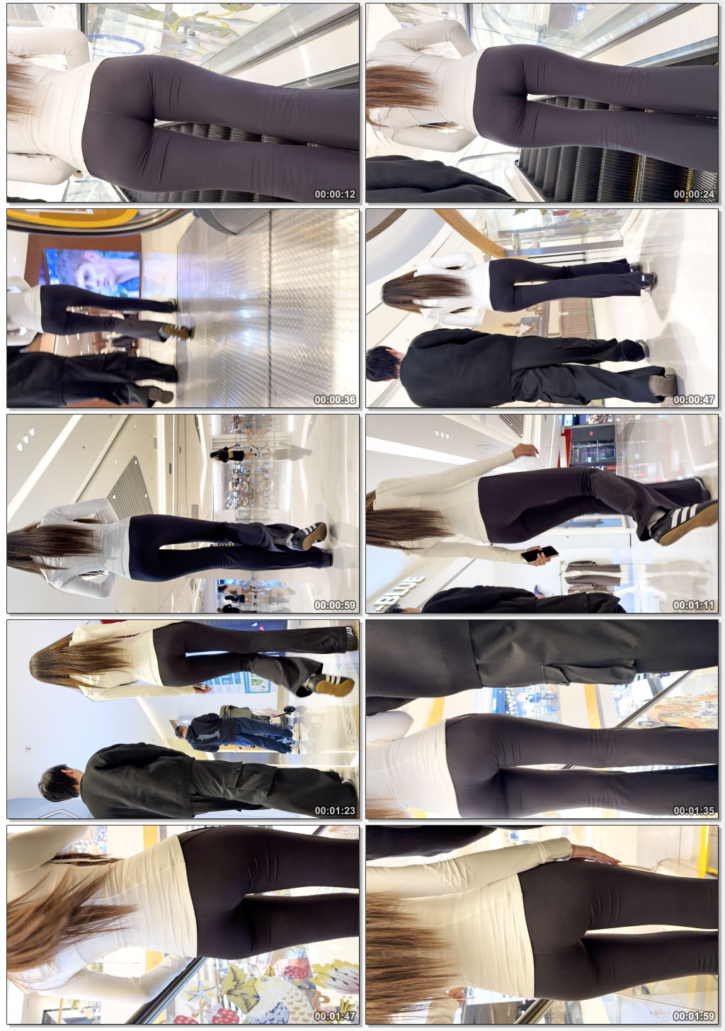 黑色瑜伽裤陷进臀缝(积分2300)