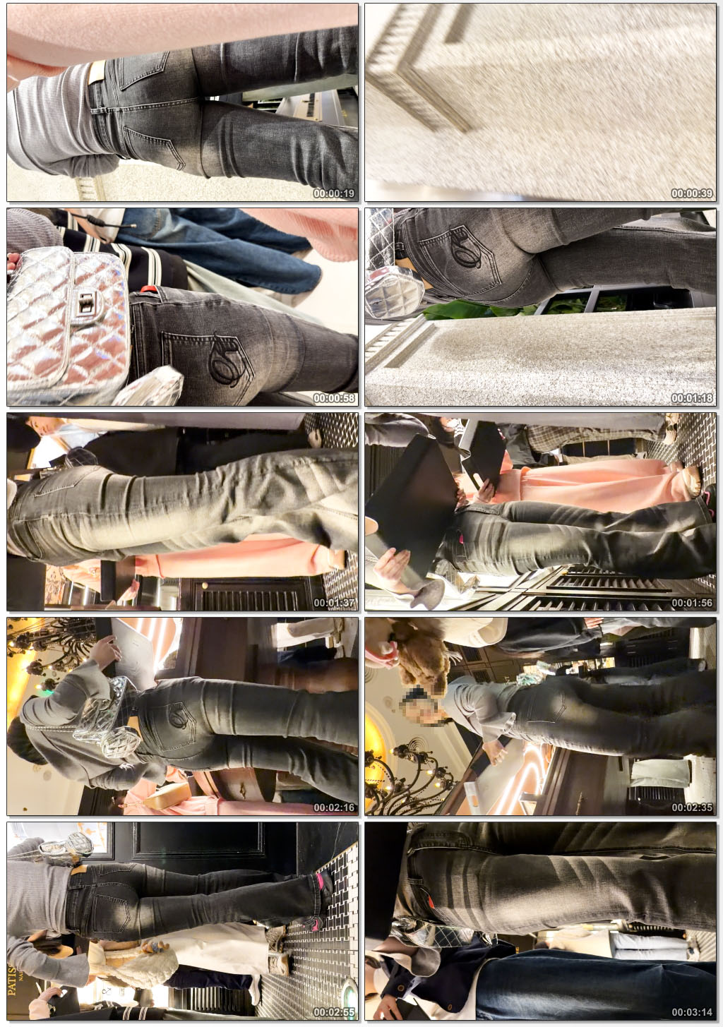 （积分115）深灰紧身牛仔裤蜜桃巨臀