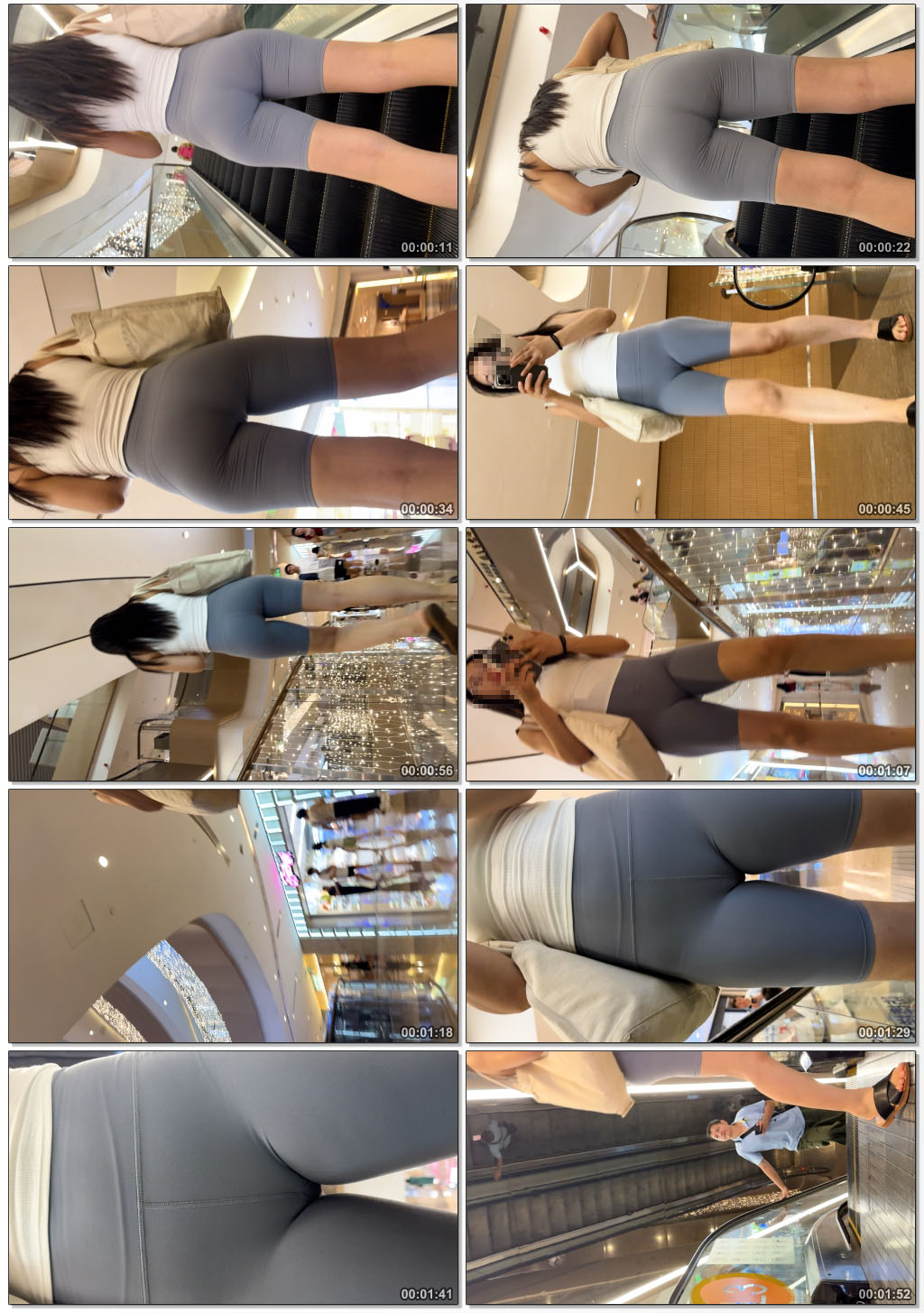 蜜桃臀勾人，紧身裤下的骚浪