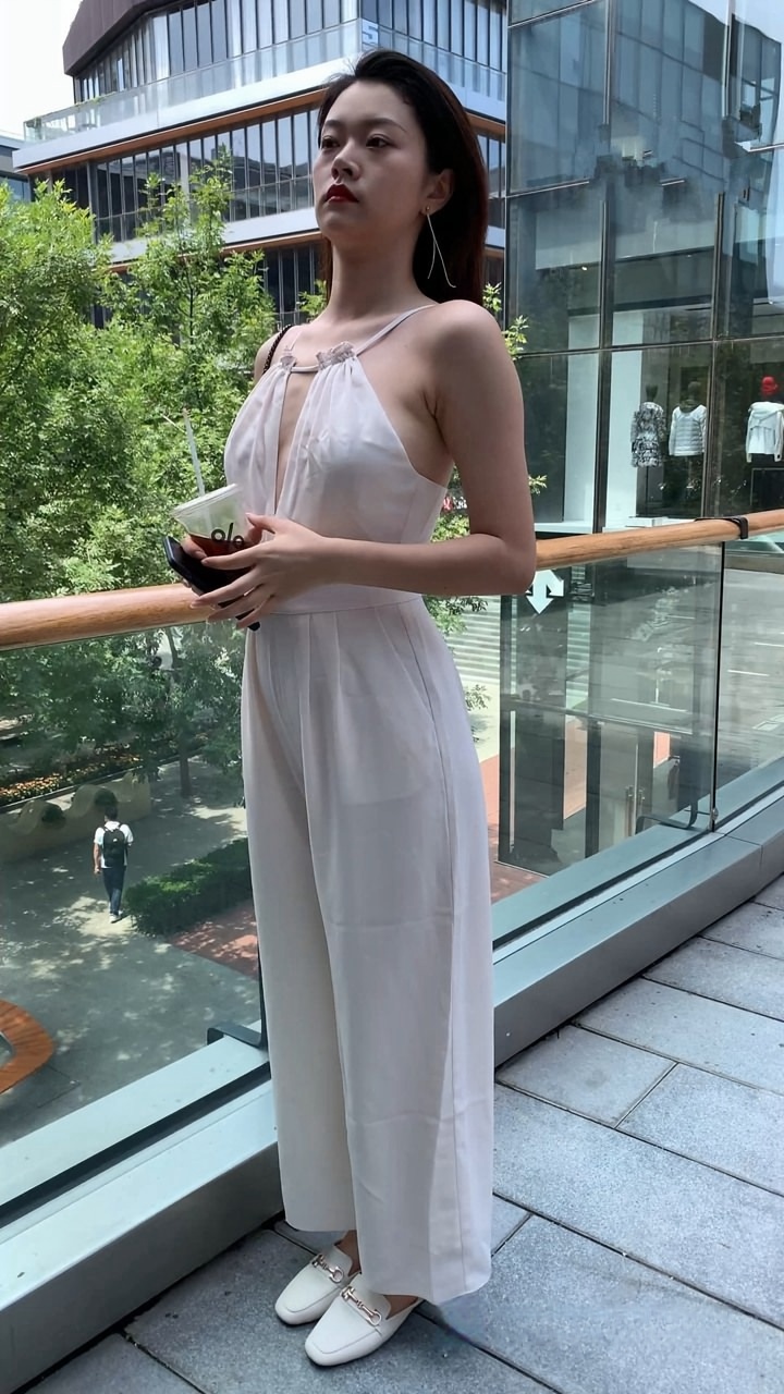 性感白裤美女MJ3356【视频】