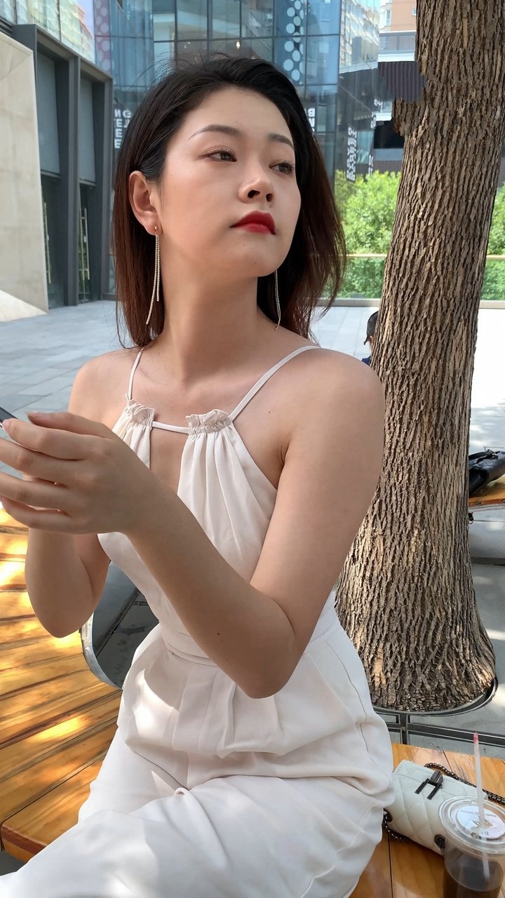 性感白裤美女MJ3356【视频】