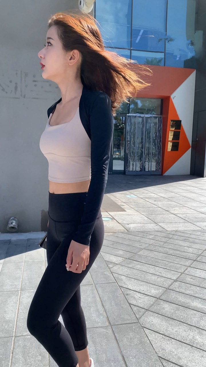 黑色瑜伽裤美女MJ3399【视频23G】