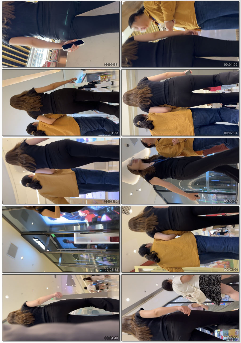 紧身黑裤下的诱人蜜桃（积分288）