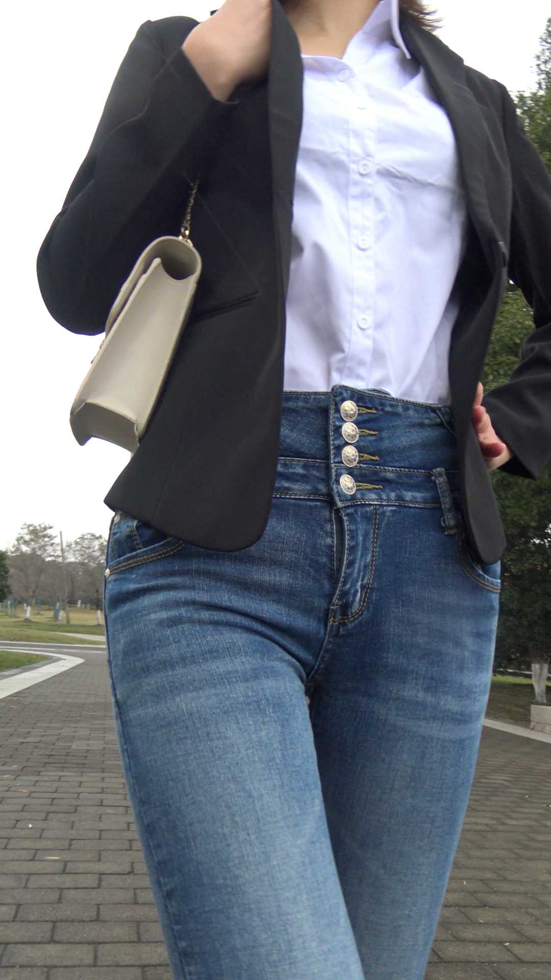 元旦献礼糖糖牛仔裤搭配西装，更显性感第二季（积分368）