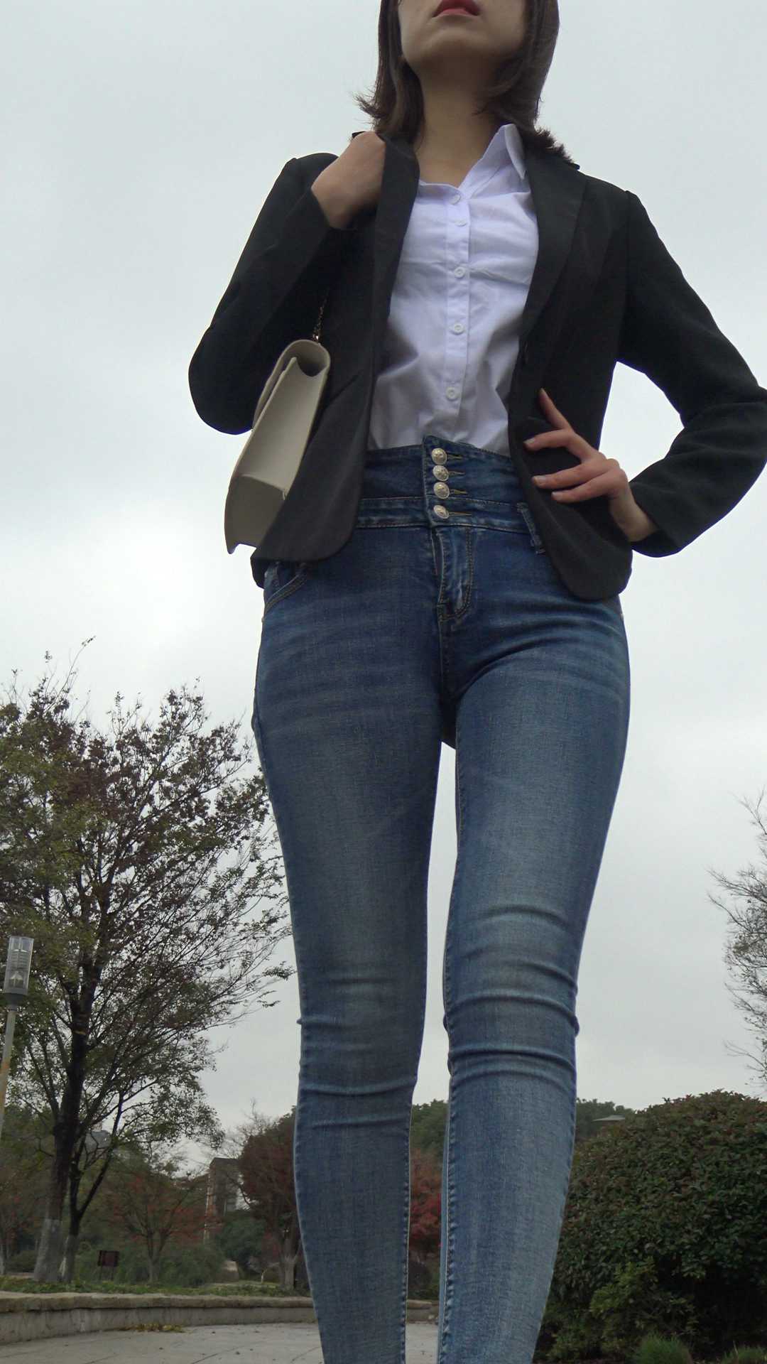 元旦献礼糖糖牛仔裤搭配西装，更显性感第二季（积分368）
