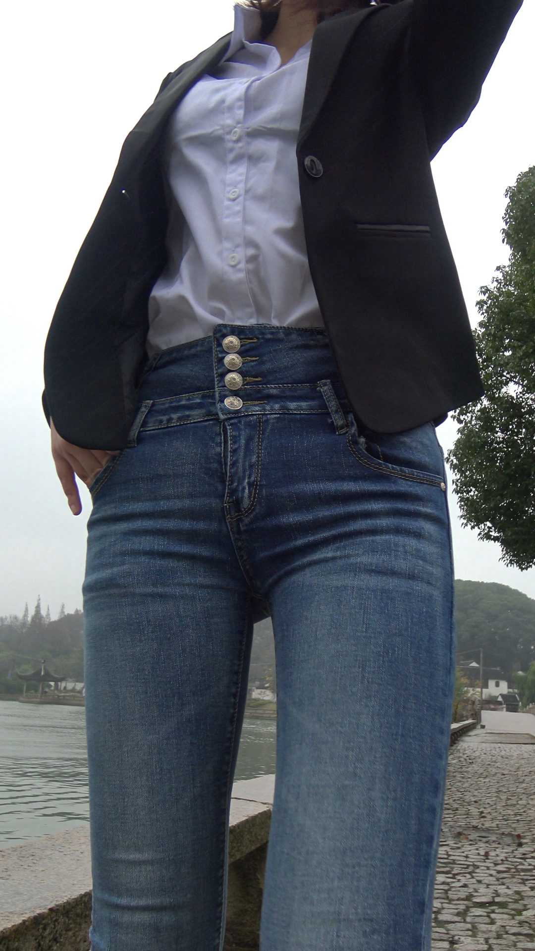 元旦献礼糖糖牛仔裤搭配西装，更显性感第二季（积分368）