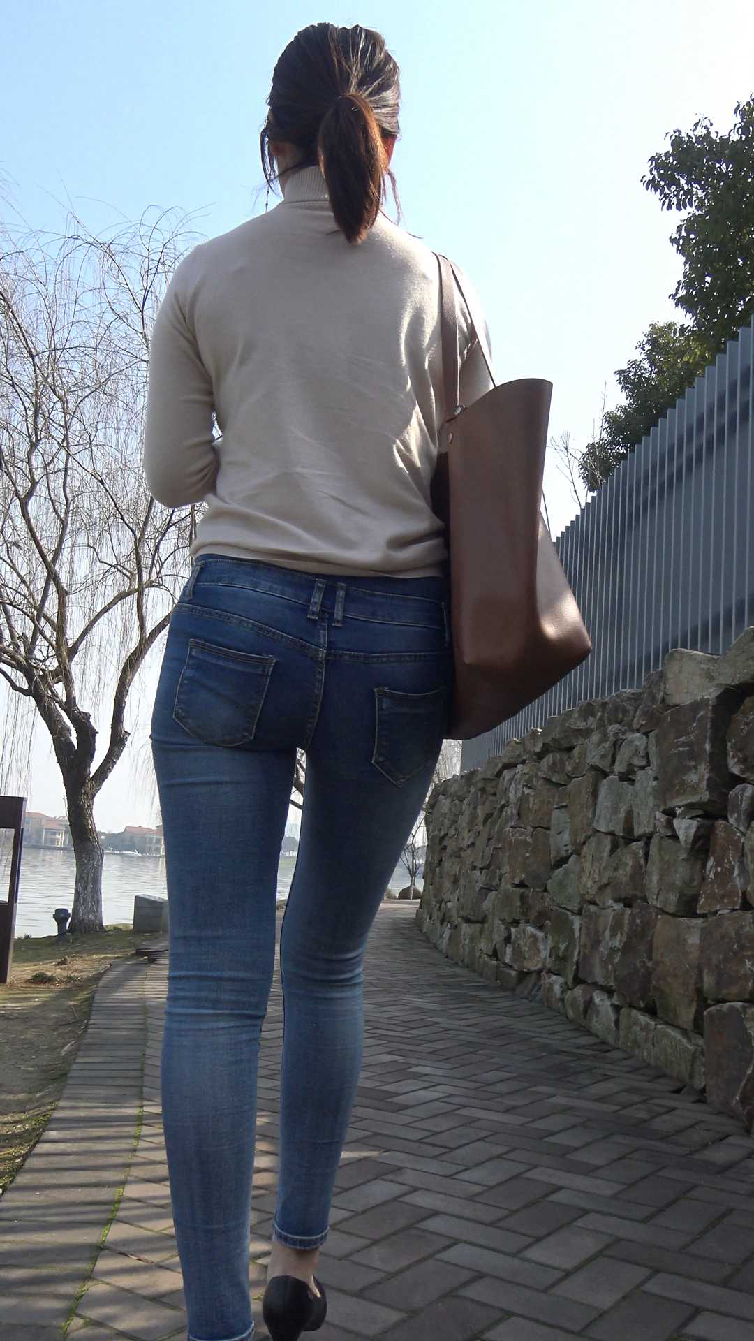 糖糖高跟搭配牛仔裤性感三角翘臀第一季（积分399）