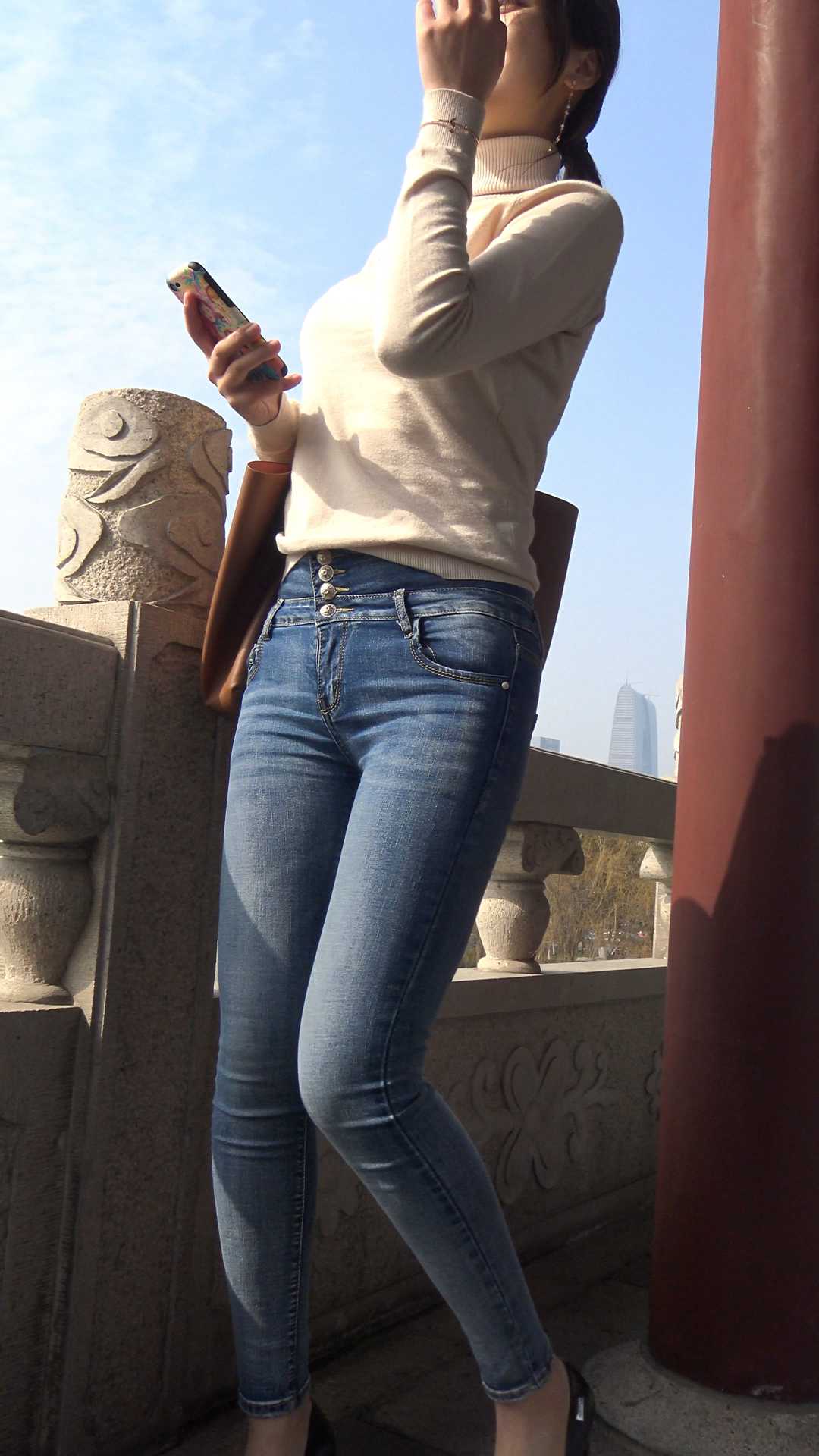 糖糖高跟搭配牛仔裤性感三角翘臀第二季（积分369）