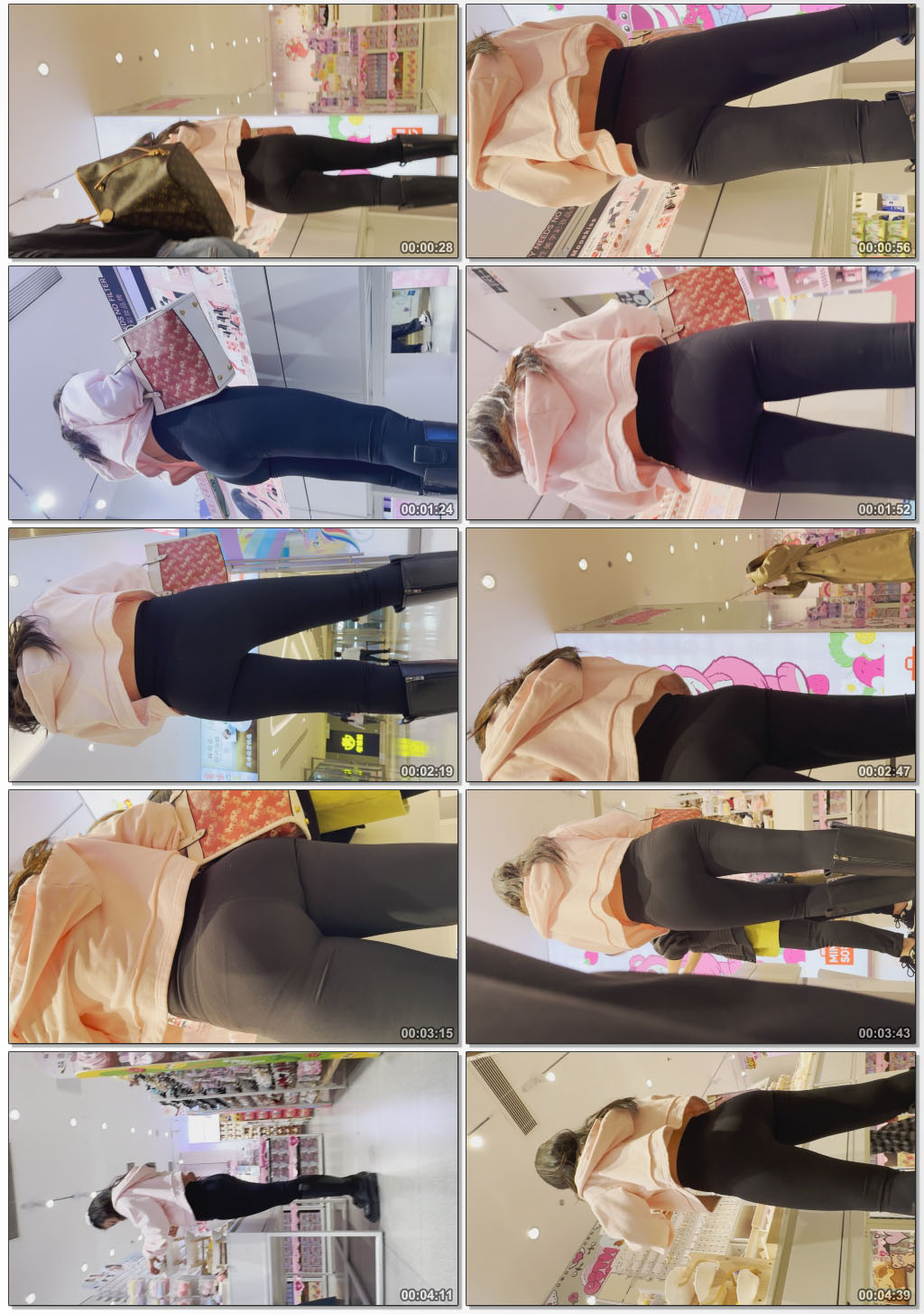 长发侧拍大翘臀小姐姐