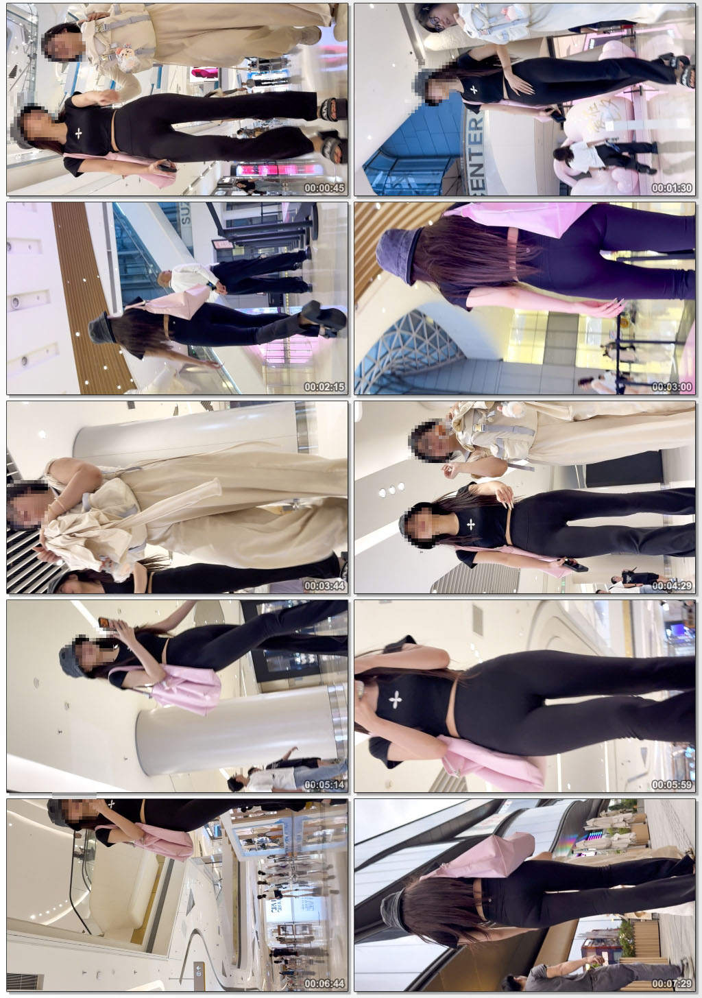 黑色高腰喇叭瑜伽裤翘臀紧绷弹跳巨臀