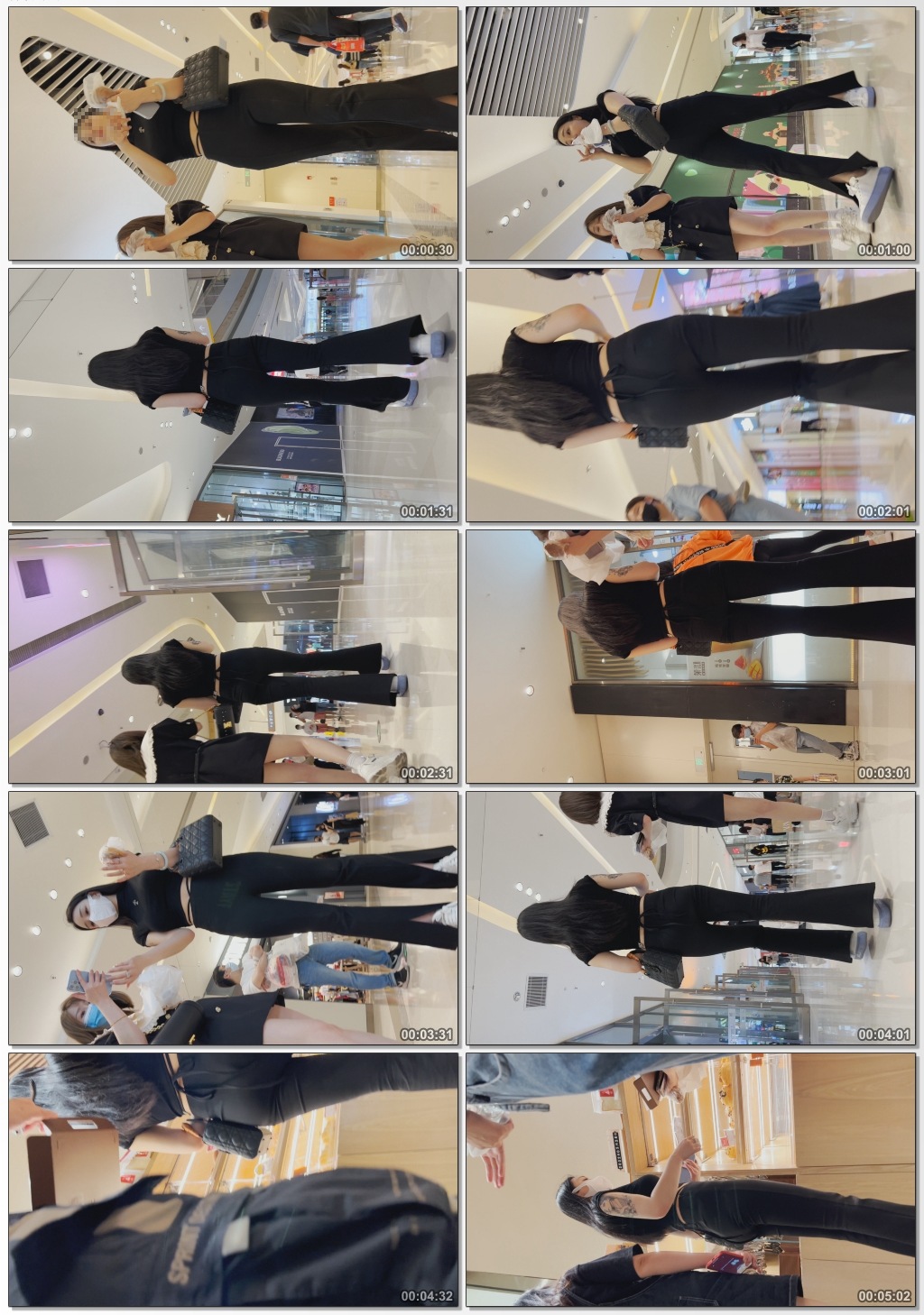 春节献礼极品黑西裤露腰胸器小姐姐