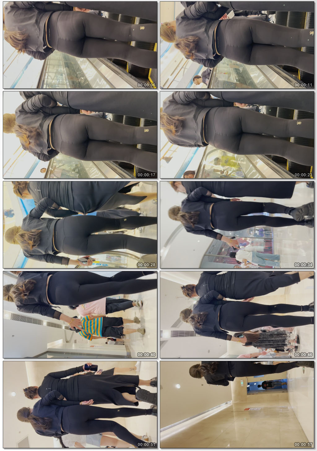 春节献礼饱满大翘臀健身裤上电梯