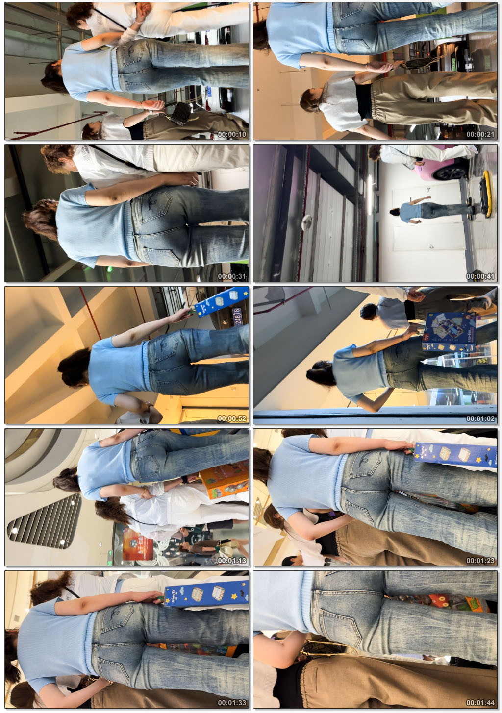 包臀牛仔巨大而翘挺的臀部撑