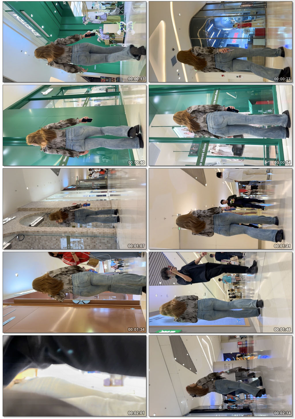 细腰长发圆润大翘臀美女