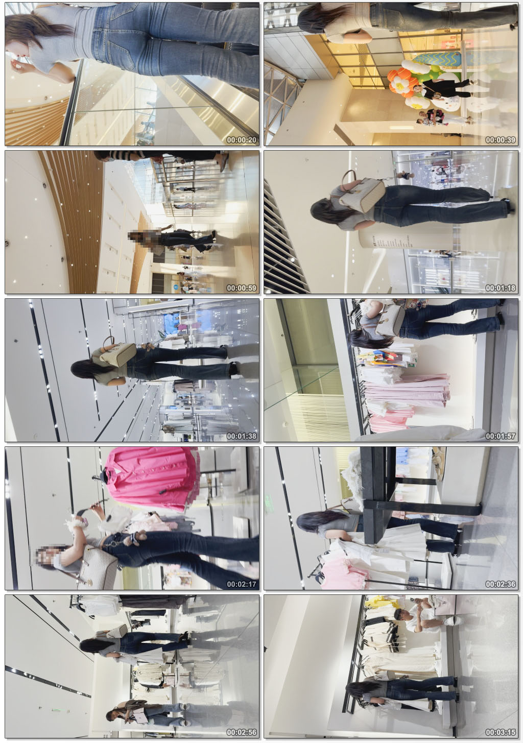 (积分185)长发紧牛仔美女小姐姐