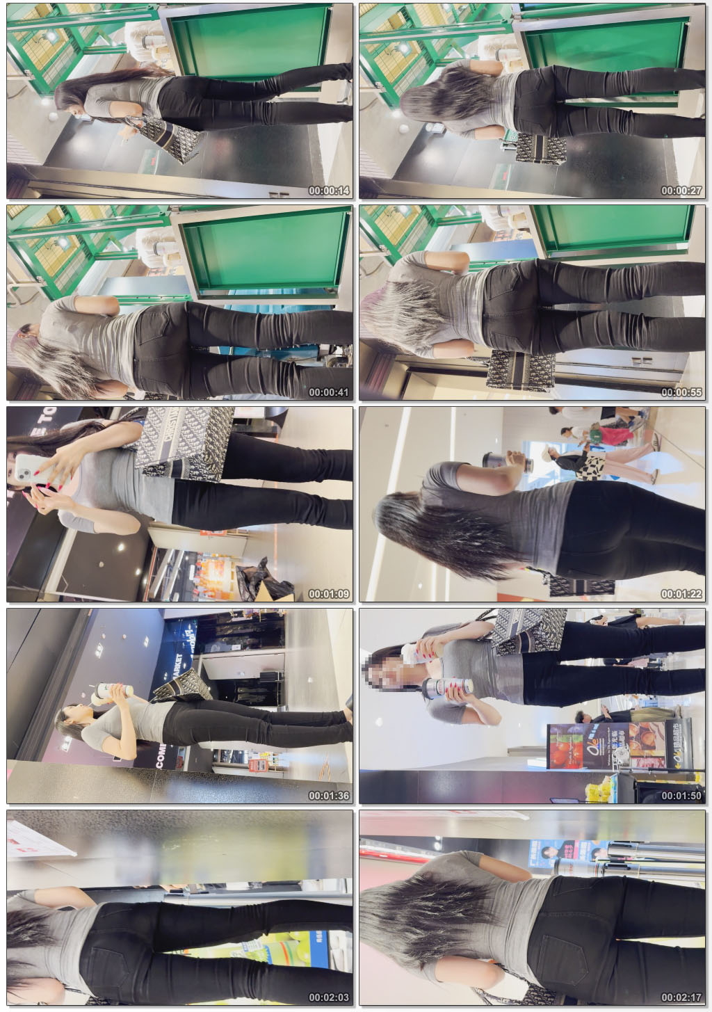 长发黑裤透内痕妹子（积分102）