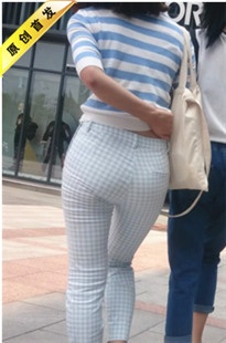 [雷神] [4K超清画质]细腰丰臀格子裤[MP4/2GB]